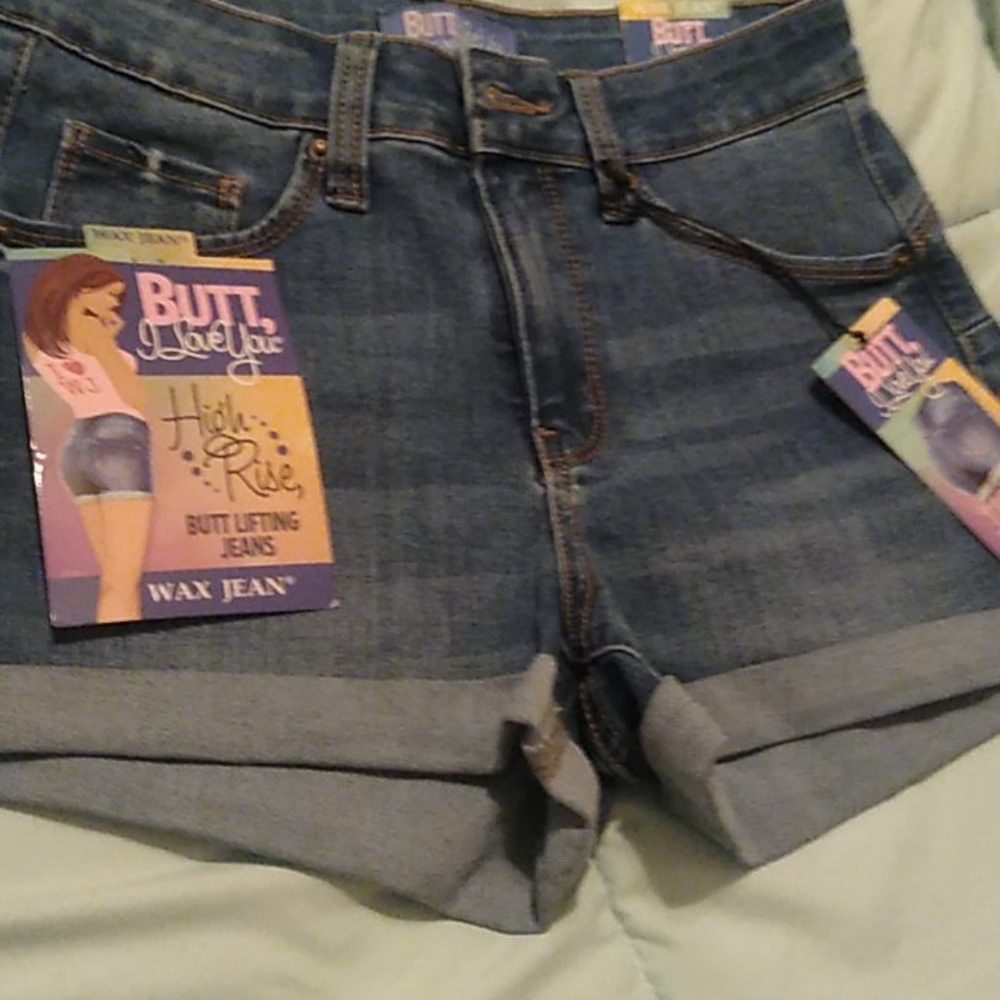YMI,high rise, butt lifting jean shorts